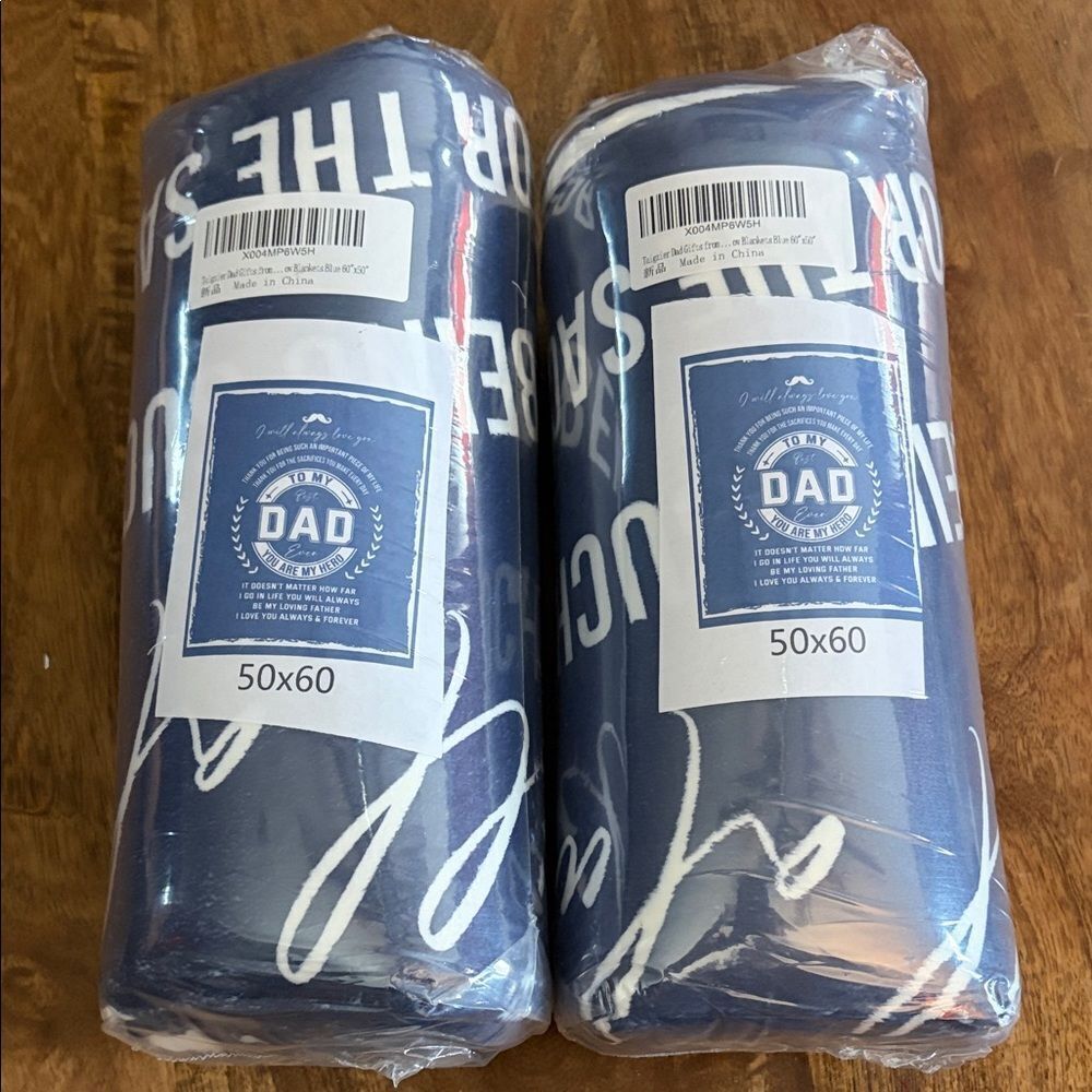 Dad hero blanket 50 x 60”